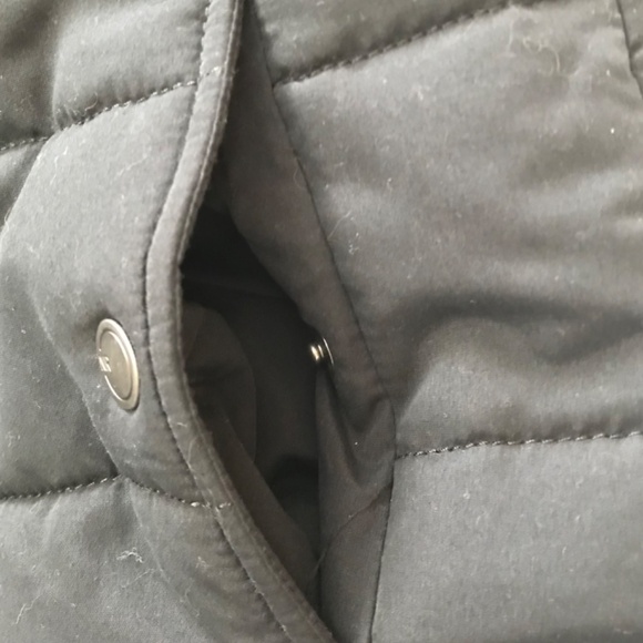 Natural Reflections Quilted Black Sweater Vest S Grey Inside Sleeveless Pockets - Picture 10 of 14